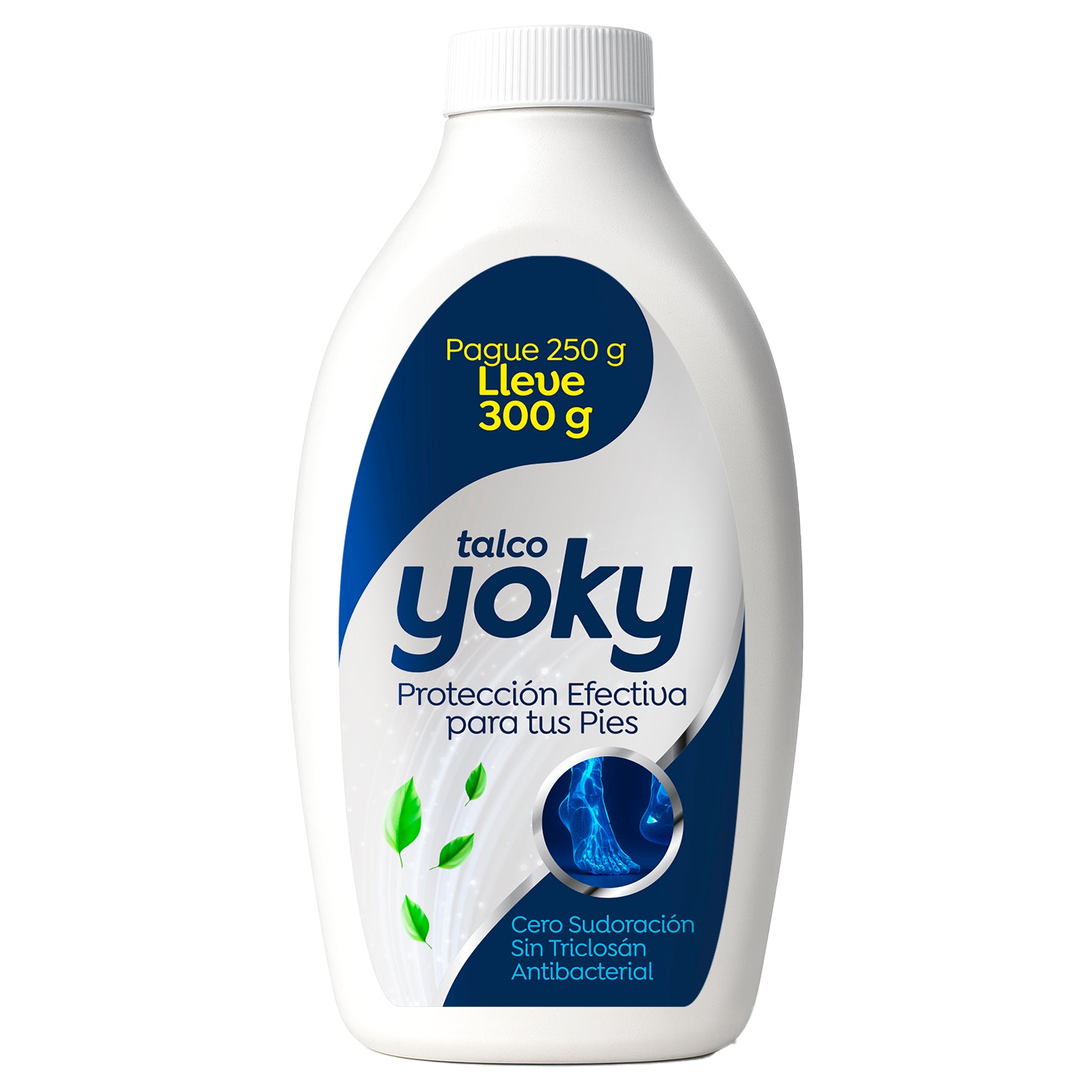 Talco para pies Yoky